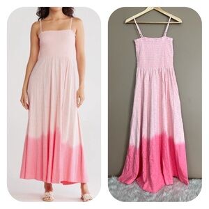 {ATM Anthony Thomas Melillo} Tonal Drop Slub Jersey Maxi Dress in Cherry Blossom